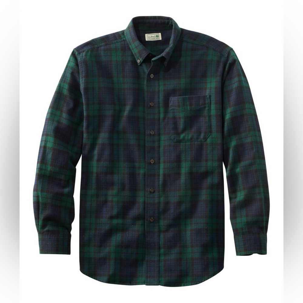 L.L. Bean Men's Scotch Plaid Flannel Shirt